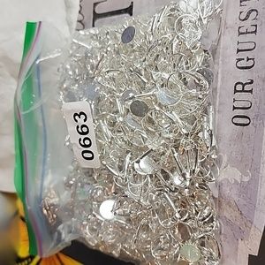 Jewelry crafters delight! Silver toned earrings ready for your crafting ideas!